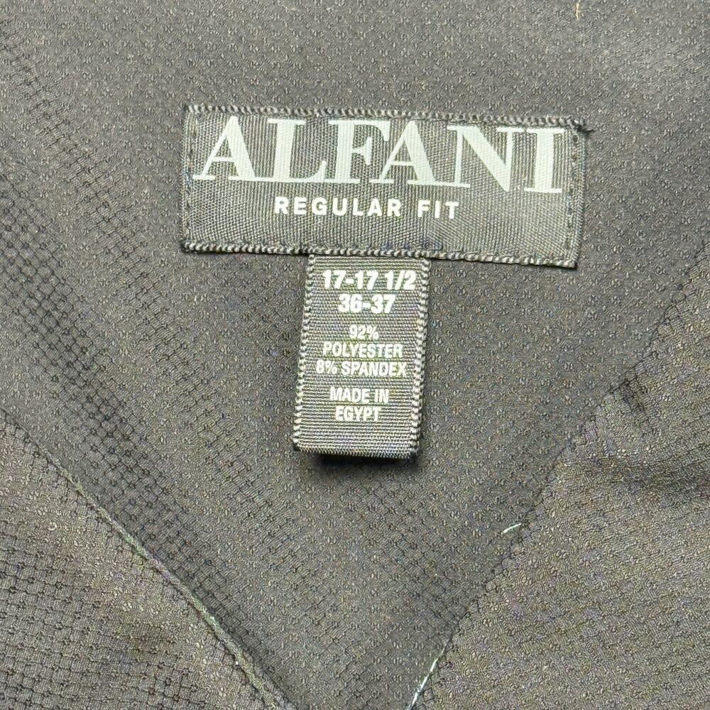 Alfani Men's Regular Fit Travel Solid Dress Shirt black 17-17.5 36-37 $70 - Picture 4 of 6